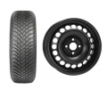 roata completa corsa e cu senzor iarna Roata completa Opel Corsa E janta otel ALCAR 6445 6x15 + anvelopa Iarna Falken HS01 185/65R15 88T + Senzor presiune ALCAR